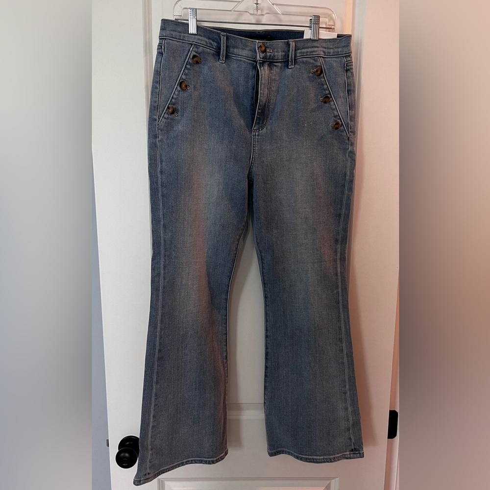 Ann Taylor flare sailor jeans